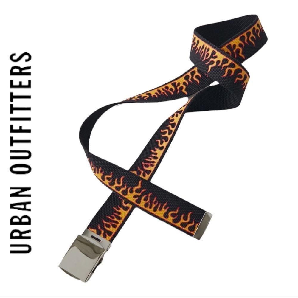 NEW Urban Outfitters UO Flame Webbing Belt